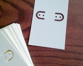 Earring cards, set of 30, kraft earring cards, printed jewelry cards, lever back earring cards, leverback card