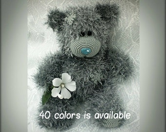Hand knitted Teddy Bear Valentine's Day Gift with Love Gift for Her Will be made Just for You