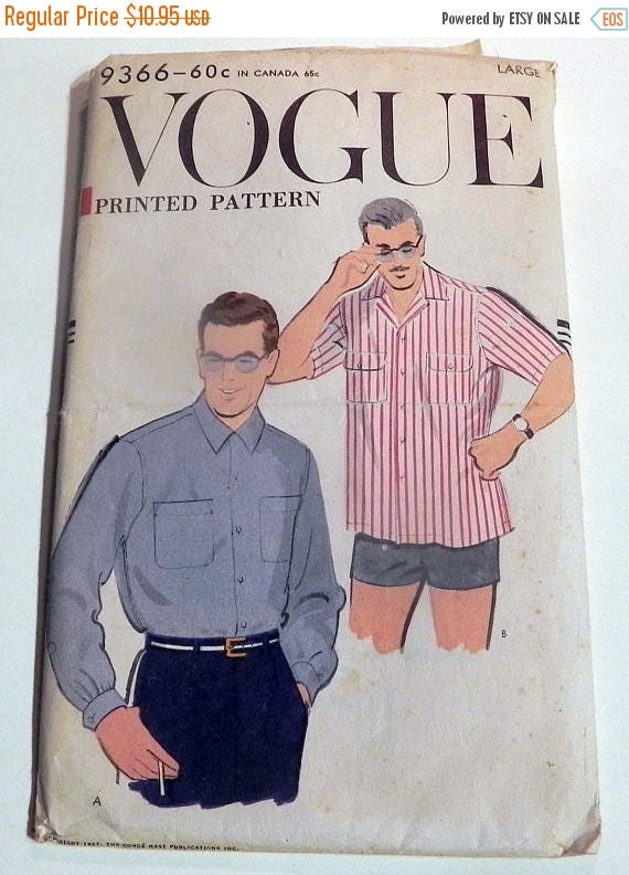 Men's Vintage Reproduction Sewing Patterns