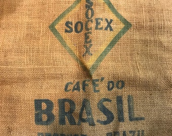 Burlap Coffee Sack Brazil Burlap Feedsack