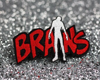 Brains Hair Clip, Zombie Brains, Red and White
