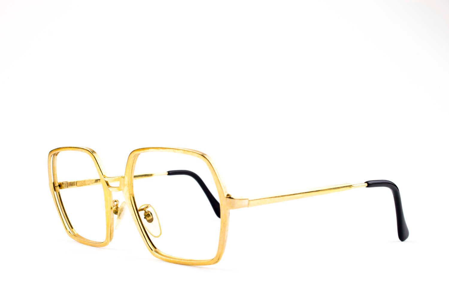 60s Vintage Eyeglasses Hexagon Oversized Eyeglass Frame