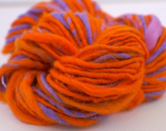 SALE: Bulky handspun yarn, Thick and Thin Yarn, Art Yarn, knitting supplies crochet supplies
