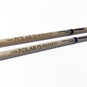 Personalized Laser Engraved Shira Kashi Oak Drum Sticks - Father's Day Gift - Perfect Gift for Drummers or Bands
