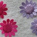 Wholesale lot - 40pcs sequin sunflower fabric Patch DIY Sewing girl headwear 6cm