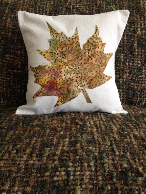 Maple Leaf Pillow Leaf Pillow Fall Pillow Autumn Pillow