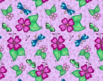 Blank Quilting Day of The Dragonfly fabric - 1 yard