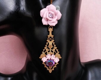 "La Rose Orientale" earrings