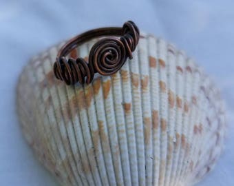 Copper Ring Size 7 1/2