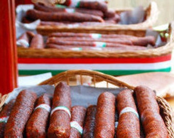 Hungarian Smoked Dry Sausages (Kolbasz)