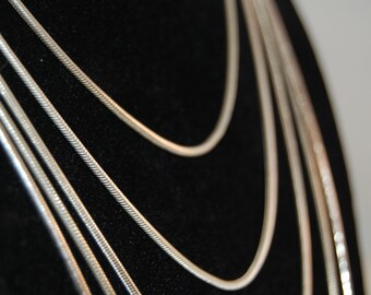 SINGLE Sterling Silver Snake Chain