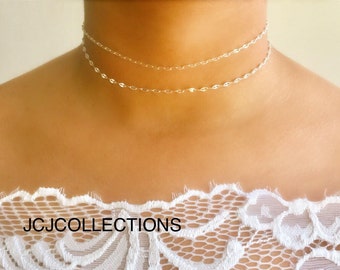 Wrap Silver Choker / Dainty Choker