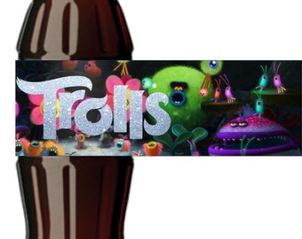 Этикетки на бутылки колы 0,5л Тролли / Trolls Cola 0,5 Labels