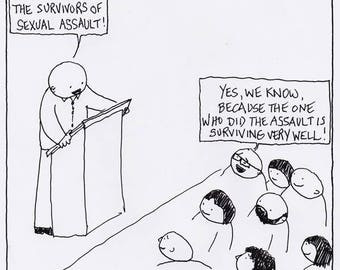 Stand with Survivors Cartoon