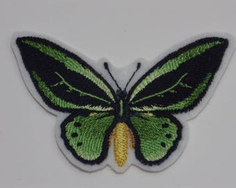 Butterfly Iron-on Patch. Embroidered Patch. Sew-On Patch.