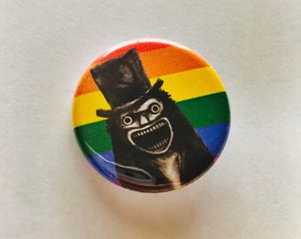 gay babadook pin | lgbt+ icon the babadook
