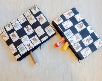 Mah Jongg Gift/ Make Up Bag/ Pencil Case/ Valentines Day Gift/ BFF Gift/ Girlfriend Gift/ Gift for Mom/ Gift for Wife/ Coworker Gift/ Gift