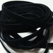 1/4" Velvet Ribbon - Black - 5 yards