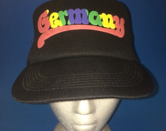 Vintage Germany trucker snapback hat 1980s adjustable