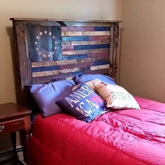 American Flag Headboard