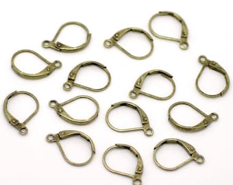10 pairs of earrings 16 "sleepers" type holder x 10mm