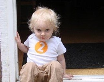 I'm Two--Circle Hand Painted Birthday Shirt