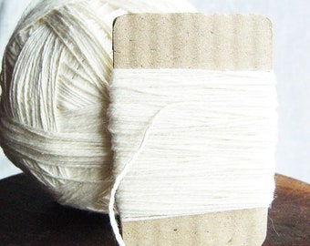 1 mm Cotton Rope White Soft Cotton Thread 50 Yards = 45 Meters Natural and Elegant COTTON Twisted CORD Ercu Cotton Bare Cotton Kitchen Rope