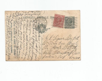 Postkarten mit Porto c 10 + C 15 Victor Emmanuel III 1921