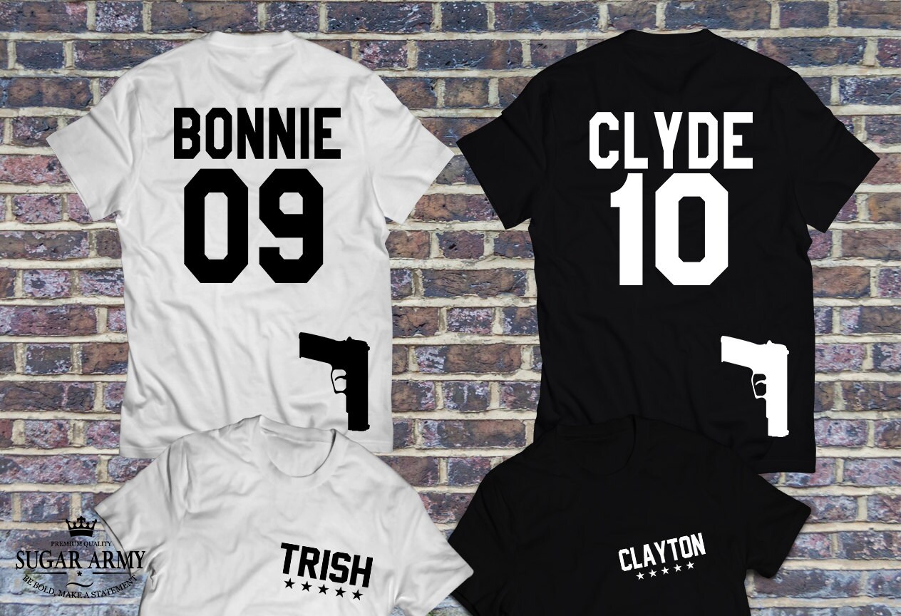 bonnie and clyde shirts with bullets
