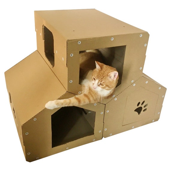 How To Make Cat House Out Of Cardboard How To Make Cat House Out Of Cardboard