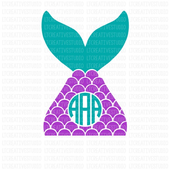 Download Mermaid SVG Mermaid Tail SVG Mermaid Monogram Svg Mermaid