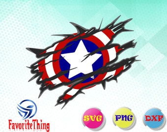 Captain america sheild svg/captain america svg,dxf,png/ captain america Silhouette / captain america PNG / svg Files for Cricut