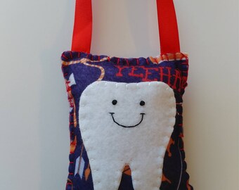 Tooth Fairy Pillow Blue Wild West Cowboy Print