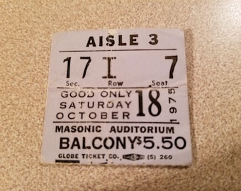 Vintage 1970 Era Rock And Roll Concert Ticket Stub Lot of 10
