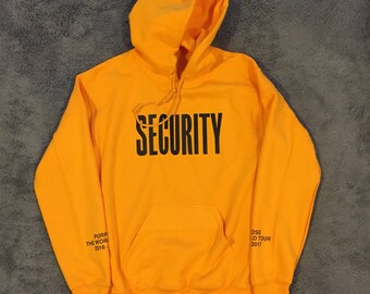 Bieber 2017 SECURITY Purpose Tour Hoodie - Golden Yellow