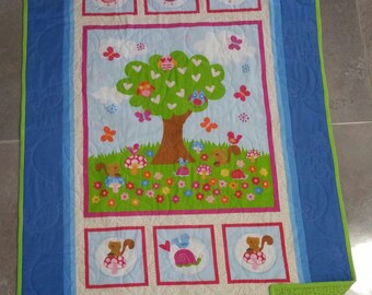 Baby Owl Quilt, Baby Quilt, Children's Quilt, Animal Quilt, Owl Quilt