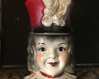 Vintage Drum Majorette Cookie Jar