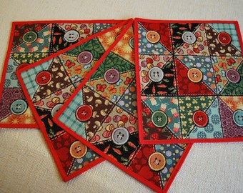 Set of 4 Table Placemats from Italian Jacquard