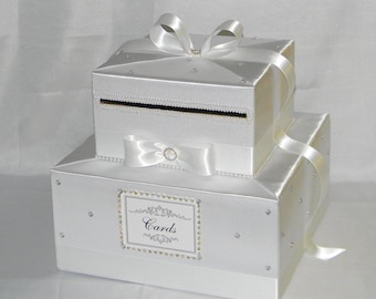 Elegant Custom made Wedding Card Box-lots of bling
