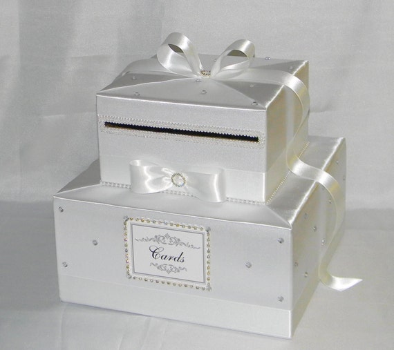 Elegant Custom made Wedding Card Boxlots of bling