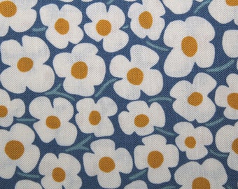 Retro, Floral Print Fabric, Fabric, Cotton Fabric, Stella, Quilting Fabric, Sewing Fabric, Floral Fabric, Material By The Yard, EEECrafter