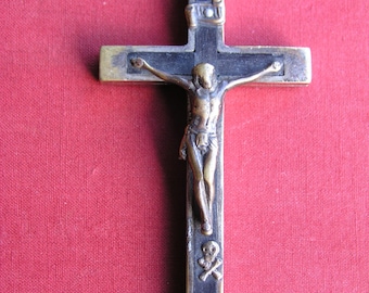 Vintage Florentine Crucifix - Ebony Inlay