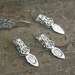 brass glue on pendant bails - metal bails for glue on jewelry - bails for pendant making - wholesale glue on bails -pendant fingdings -15pcs