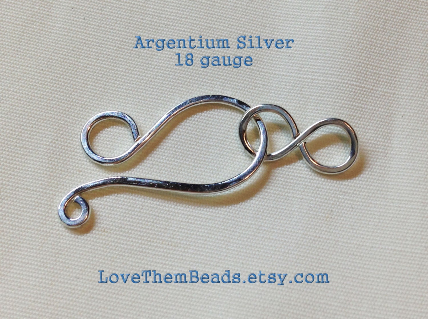 Hook and Eye Clasp Necklace Hook Clasp Sterling Silver Clasp Closures HandMade Silver Metal