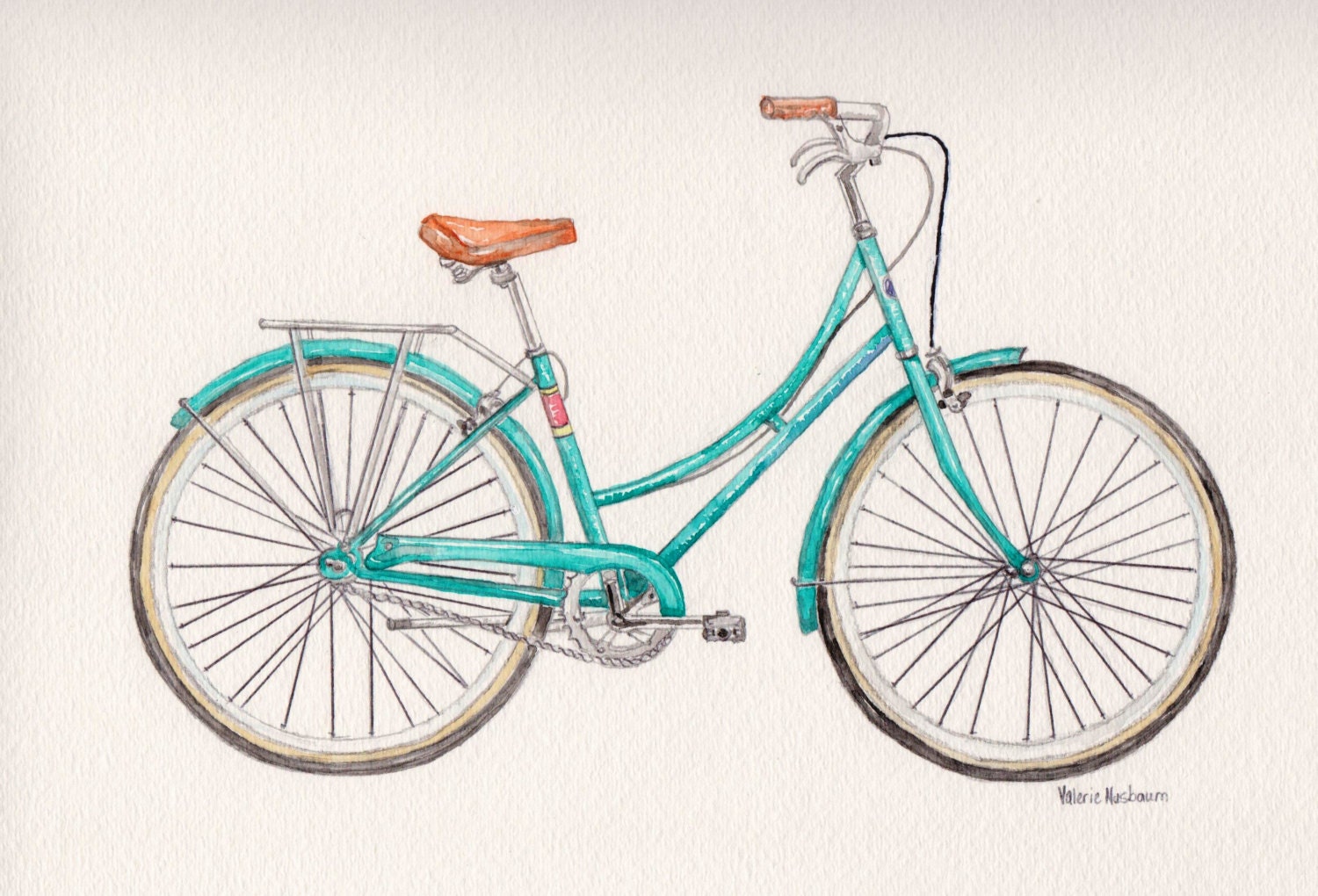 fahrrad aquarell