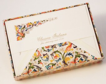 Classic Florentine Italian Letterpress Note Cards