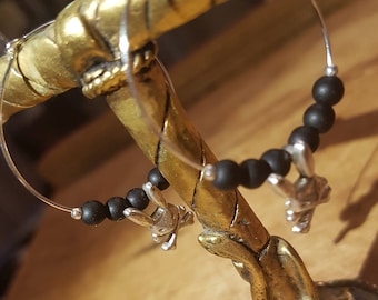 Matte Onyx and Rock Rabbit hoop