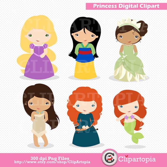 Princess Digital Clipart   Little Princess Clip Art