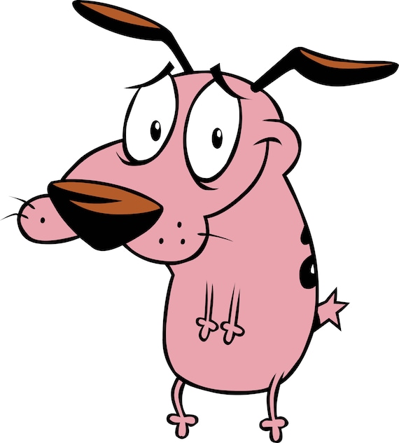 Courage The Cowardly Dog Svg/Eps/Png/Jpg/Cliparts,Printable, Silhouette