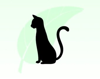 Tall Cat Vinyl Decal Sticker 037